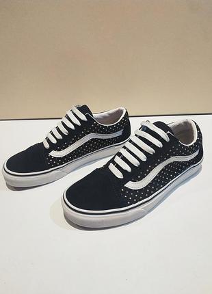 Кеди vans р. 38 (eur) устілка 24 см чорні замша текстиль