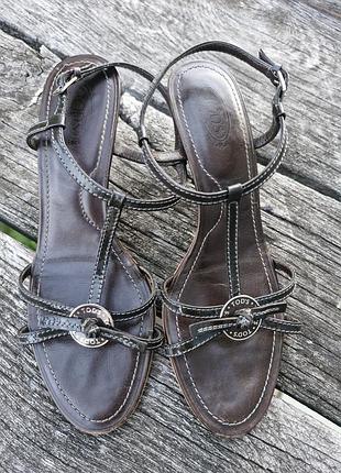 Шкіряні босоніжки tods 2