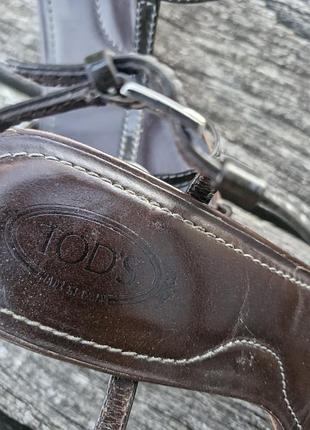 Шкіряні босоніжки tods 4