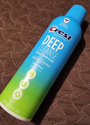 Ополіскувач для рота crest deep cleanse fresh mint 475 мл