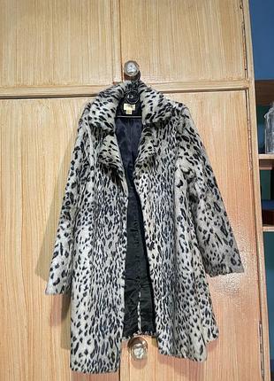 Пальто жіноче h&m леопардове, розмір s