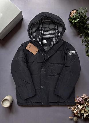 Пуховик burberry london england black / куртка барбери / зимний пуховик burberry / мужская куртка burberry london / брендовый пуховик burberry / чер