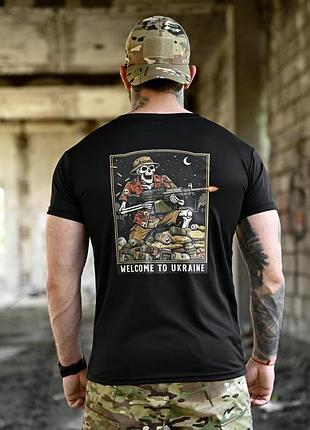 Футболка born of war welcome to ukraine black вт4637
