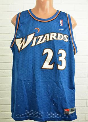 Вінтажна майка nike nba m. jordan wizards 23 (xl) 2000s original
