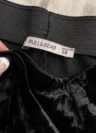 Чорна оксамитова спідниця pull&bear 2