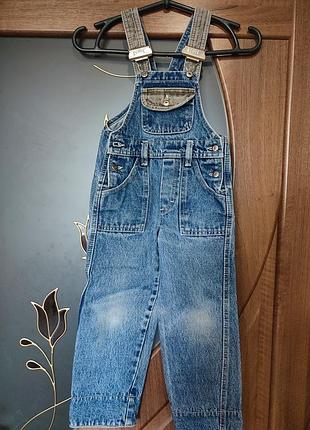 Джинсовый комбинезон bellys jeans с вельветовыми вставками