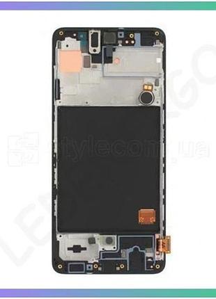 Дисплей lcd samsung galaxy a51/a515 2019 з сенсорним екраном і рамкою чорний оригінал для заміни екран sku_2710000191865