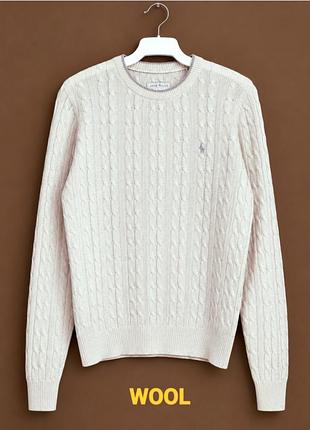 Тёплый свитер в косы jack wills из шерсти мериноса