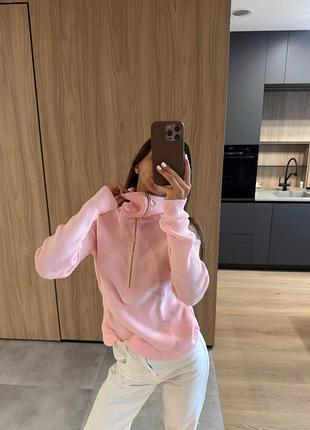 Накладной платеж ❤ 50% шерсть теплый свитер свитпер с высоким воротом под горло с молнией