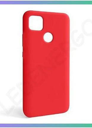 Чохол силіконовий червоний для xiaomi redmi 9c накладка без логотипу відкрита камера для смартфона sku sku_stcom_2710000242666