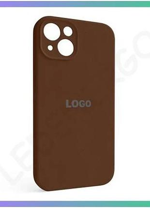 Чехол full silicone case для apple iphone 13 коричневый закрытая камера силиконовая накладка sku_27100 sku_stcom_2710000312574