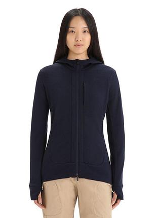 Icebreaker merino 260 quantum iii is zip hoodie жіноче вовняне худі кофта термо