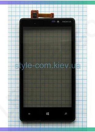 Тачскрин для nokia lumia 820 с рамкой черный оригинальное качество сенсорный экран замена дисплея sku_ sku_2701504500000