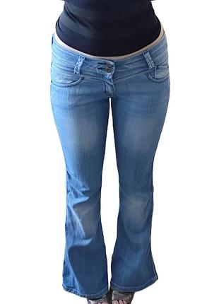 Світло-блакитні джинси кльош arizona jean company на низькій посадці з кишенями светлые джинсы клеш arizona y2k mcbling elena gilbert 36 s 34 38