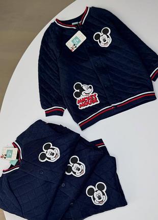 🏍️ синій бомбер для хлопчика | disney / mickey mouse