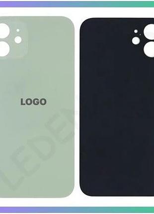Задняя крышка для apple iphone 12 зеленая с большим вырезом под камеру оригинальное качество sku_stcom sku_2710000300489