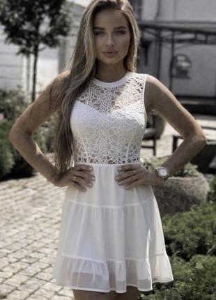 Сукня плаття з кружевом мереживом