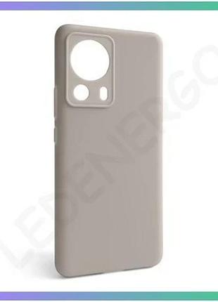 Чехол full silicone case для xiaomi redmi 13 lite серый накладка без логотипа для смартфона sku_271000 sku_stcom_2710000274469