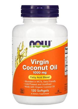 Now virgin coconut oil 1,000 mg 120 softgels