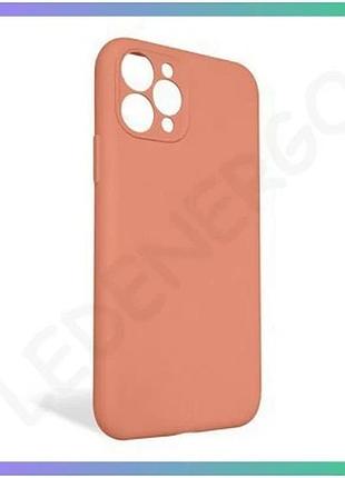 Чехол full silicone case для apple iphone 11 pro оранжевый закрытая камера силиконовая накладка без ло sku_stcom_2710000254232