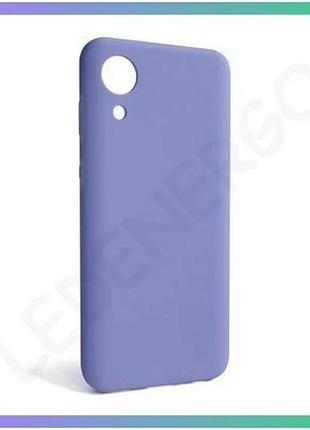 Чехол силиконовый для samsung galaxy a03 core/a032 2021 лавандовый без логотипа чехол-накладка sku_271 sku_stcom_2710000238621