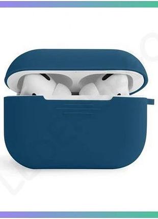 Чехол для airpods pro 2 slim pacific green силиконовый с карабином для защиты наушников sku_2710000265 sku_stcom_2710000265245