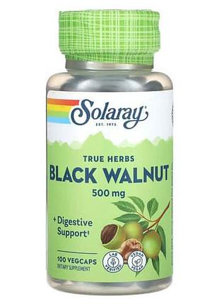 Solaray black walnut 500 mg 100 капсул