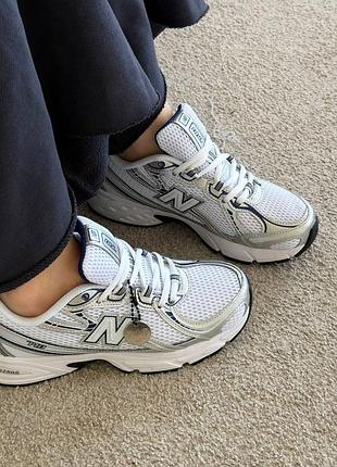 👕 new balance 740 white navy blue