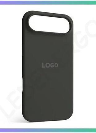 Чехол full silicone case для apple iphone 17 air силиконовый с логотипом открытая камера серый sku_271 sku_stcom_2710000334286