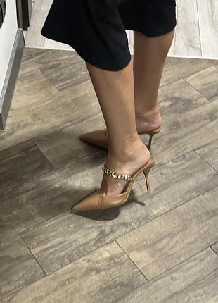 Туфлі жіночі zara бежеві 4