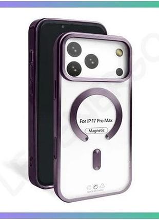 Чохол magsafe для apple iphone 17 pro max фіолетовий матовий чохол-накладка для смартфона sku_27100003 sku_stcom_2710000336266