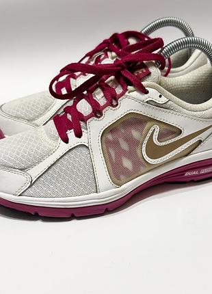 Кросівки жіночі nike dual fusion run білі, рожеві 38 eur (24 см)