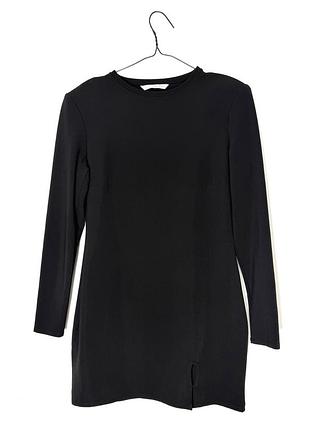 Черное короткое платье mango