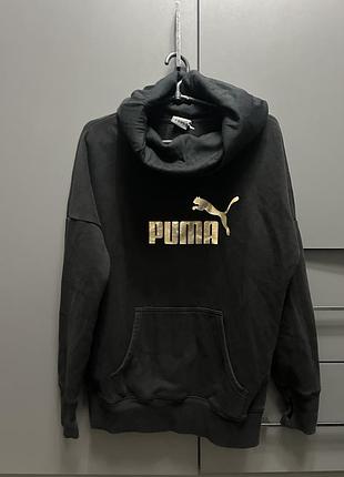 Кофта жіноча з глибоким коміром та капюшоном puma