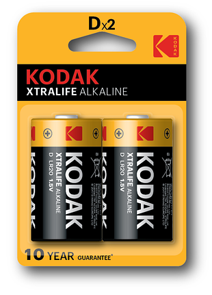 Батарейки kodak xtralife lr20 1x2 шт. 2 шт
