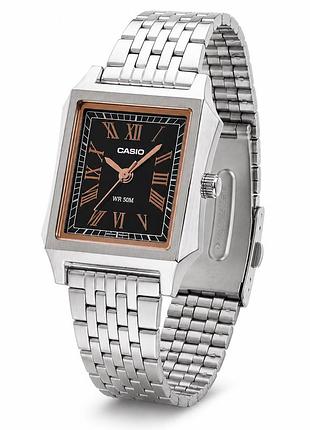 Женские часы casio ltp-b190d-1b с черным циферблатом и стальным браслетом