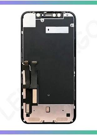 Дисплей lcd для apple iphone xr черный с сенсорным экраном оригинал переклеенный экран для замены sku_ sku_2710000198185