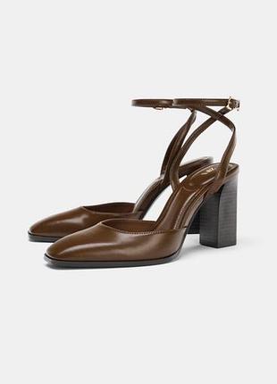 Туфлі жіночі zara коричневі