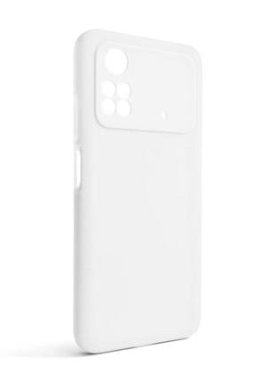 Чехол силиконовый для xiaomi poco m4 pro 5g белый накладка для смартфона без логотипа sku_stcom_2710000241348
