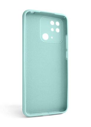 Чехол full silicone case для xiaomi redmi 10c бирюзовый силиконовая накладка без логотипа sku_stcom_2710000241973 2