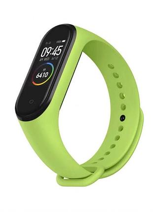Ремінець для xiaomi mi band 3 4 силіконовий світло-зелений браслет для фітнес-трекера спортивний брасл sku_stcom_2710000180470