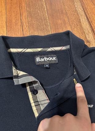 Чоловіче поло barbour, темно-синє, розмір m 3