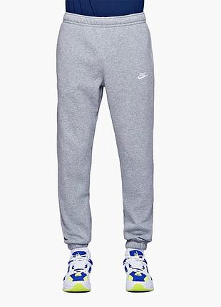 Спортивні штани чоловічі nike sportswear club fleece grey bv2737-063