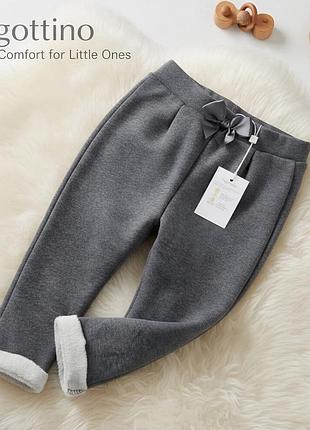 Утепленные джоггеры лосины брюки fagottino ovs девочке 2–3 г 92-98 см новые