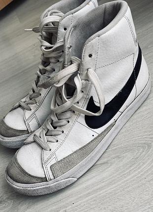 Кросівки nike blazer mid білі 2