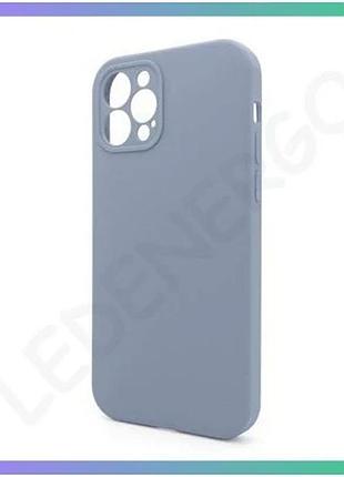 Чехол full silicone для apple iphone 12 pro max с закрытой камерой силиконовый голубой без логотипа sk sku_stcom_2710000258070