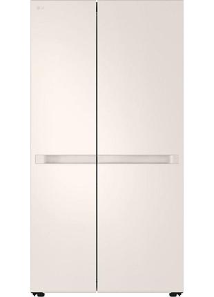 Холодильники lg gc-b257kehw side-by-side бежевий