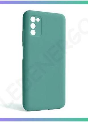 Чехол силиконовый для samsung galaxy a03s бирюзовый накладка для смартфона без логотипа sku_2710000238 sku_stcom_2710000238836