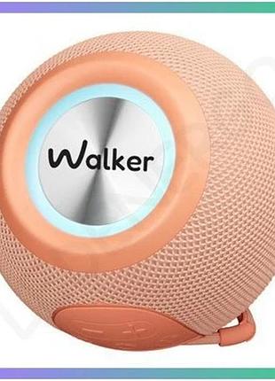 Портативна колонка walker wsp-115 рожевий bluetooth 5w з мікрофоном та rgb підсвіткою для музики sku_2 sku_stcom_2710000271840