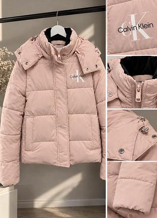 Куртка жіноча calvin klein зимова рожева, розмір s